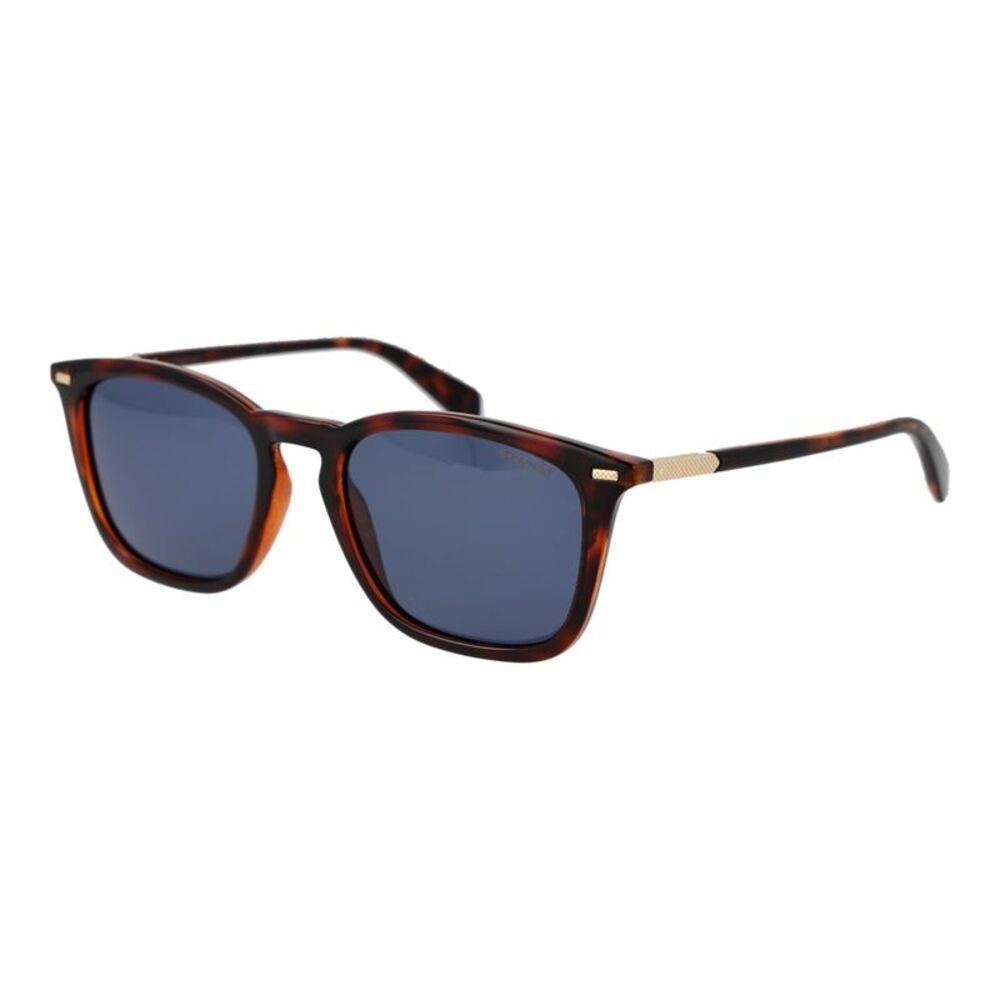 Polaroid Brown Polycarbonate Men's Sunglasses